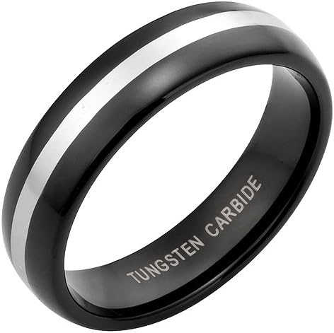 Willis Judd Mens 7mm Band Ring Crafted in Pure Tungsten Carbide with Black Velvet Gift Box Available In Most Sizes