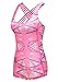 Queenie Ke Womens Sport 2 In 1 Tank Top Criss-Cross Straps Wild Tank