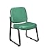 OFM Armless Reception Chair - Anti-Microbial/Anti-Bacterial Vinyl Guest Chair, Teal (405-VAM)