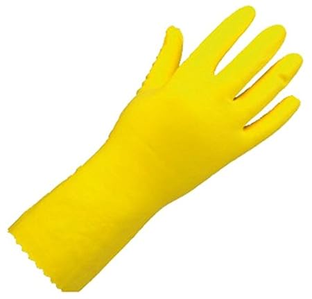 Surf Rubber Hand Gloves Yellow Pack of 3 Pair