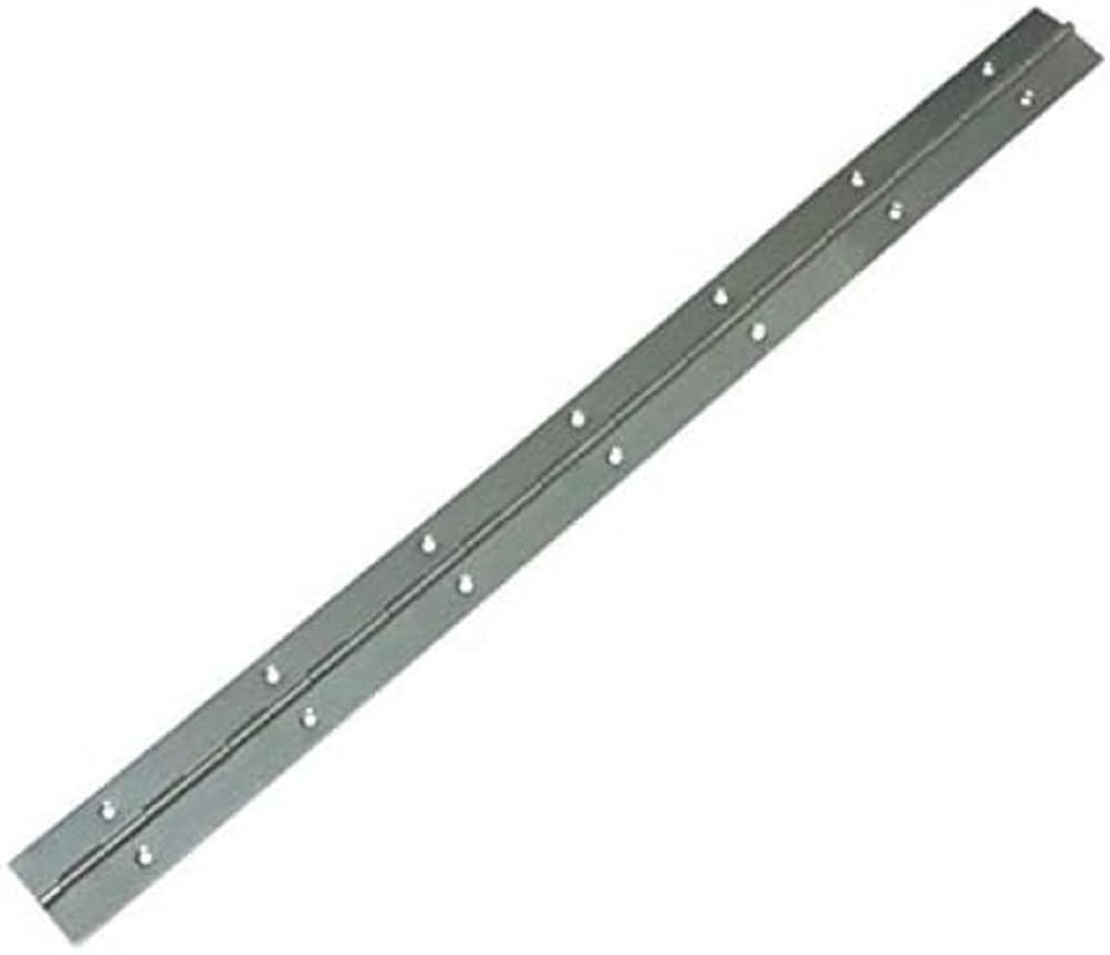 Amig - Piano Hinge | 600 x 32 x 0.7 mm | Square Edges | Ideal for Firmly Holding Cabinet Doors and Boxes or Chest Lids | 18/8 Stainless Steel Matt