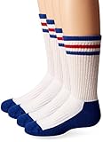 PEDS Little Boys' Endur Crew Socks White with Heel