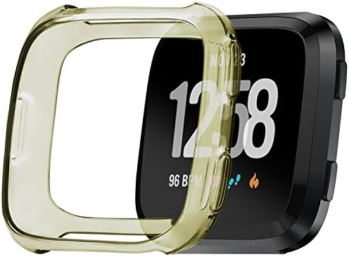 Dizywiee For Fitbit Versa Case, TPU Rugged Protective Frame Shock Resistant Cover Shell For Fitbit Versa Fitness Smart Watch