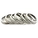 Trellis + Co. Stamped Stainless Steel Wide Mouth Mason Jar Replacement Rings/Bands/Tops | Durable & Rustproof | For Pickling, Canning, Storage (6 Pack)