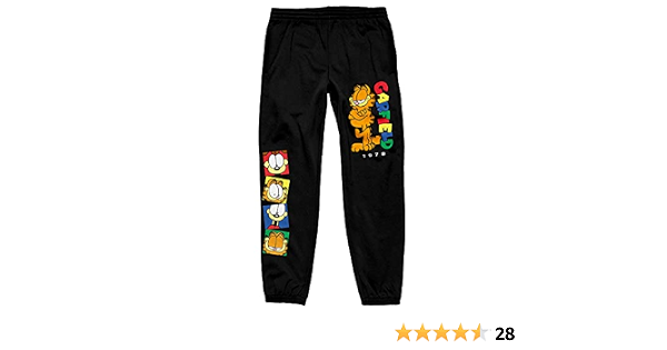 Amazon.com: Garfield 1978 - Pantalones deportivos con logotipo y personajes  coloridos para hombre : Ropa, Zapatos y Joyería