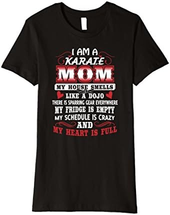 Womens I Am a Karate Mom - Funny Karate Shirt Large Black