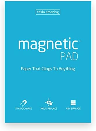 Brand New!! MAGNETIC PAD A5 (Stick without Any Adhesive, Stick to Any Surface) Eco-Friendly Material Self-Stick Notes Memo Note Paper Post It A5-size 50-sheet *Blue Color
