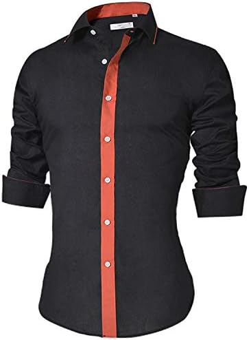 Ting room 2019 Brand Men's Blue Casual Shirt Long Sleeve Slim Fit Cotton Dress Shirts