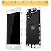 HTECHY Compatible with iPhone 6 Screen Replacement White- Compatible for iPhone 6 Digitizer LCD Touch Screen Display Assembly with Complete Repair Tools Kit Including Screen Protector(4.7 Inch)