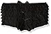 Daisy Corsets Women's Mesh Ruffle Shorts with Bow, Black, Large