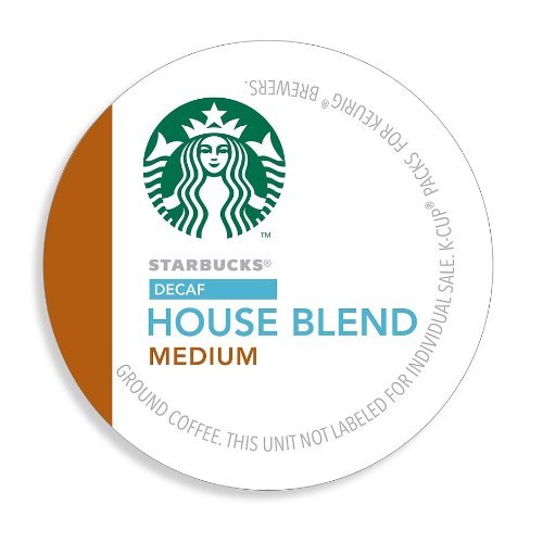 Starbucks Decaf House Blend Coffee K-Cups, 48 Count