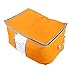 Foldable Storage Zipper Bag Case,3 Pcs Bamboo Charcoal Large Durable Storage Container Bag for Beddings Comforters Quilt Blanket Pillows Garments Sweaters for Season Items Storage,Blue+Green+Orange