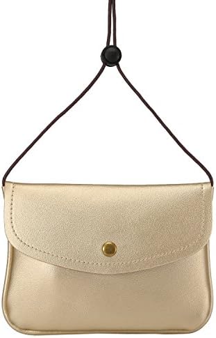 Soft PU Leather Small Crossbody Cell Phone Purse Wallet Bag (Cross Gold)