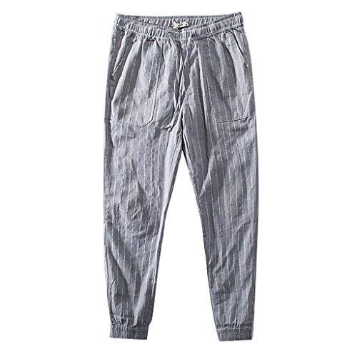 ZhixiaYS-Summer-Men-Casual-Harem-Pants-Linen-Stripe-Loose-Pants-Jogger-Pants-Fitness-Trousers