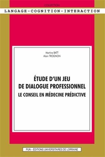 Étude d'un jeu de dialogue professionnel