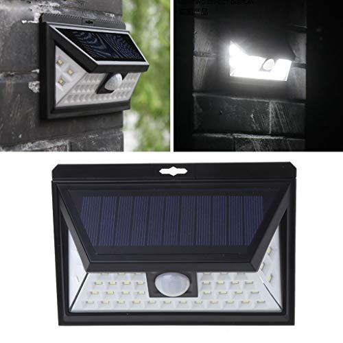 GMSP 40 Beads LED Solar Power Wall Lamp Motion Sensor Light Waterproof Security - Thumbnail 5