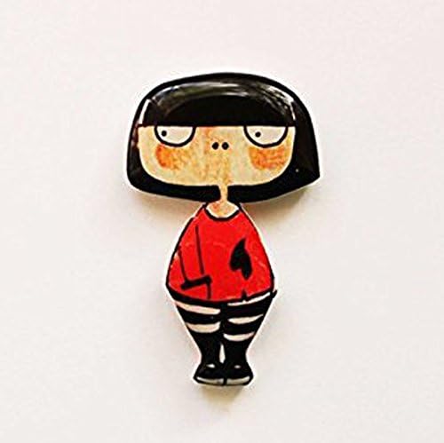 Brunnet Girl brooch, Brooch for girl, Gift for girls, Gift for school girl, Gift for student, Girly jewelry, teen jewelry, teenager brooch pin, teenage girl, for teen girls