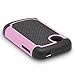 LG 306G,305C Case, RANZ Black/Baby Pink Heavy Duty Dual Layer Armored Hybrid Case Cover For LG 306G, LG 305C (Tracfone)
