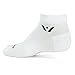 Swiftwick- ASPIRE ONE Running & Cycling Socks for Men & Women, Firm Compression Fit Ankle Socks (White, Large)