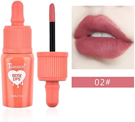 Huoju 6 Colors Lipstick Matte Matte Lipstick Lip Gloss Liquid Waterproof Red Lip Makeup Bottle of Sweatproof Lip Tint