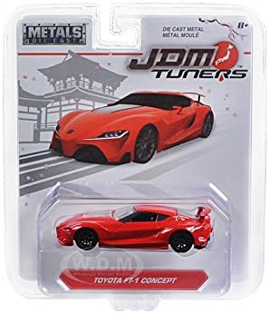 JADA 1/64 METALS JDM TUNERS TOYOTA FT-1 CONCEPT RED DIECAST TOY CAR IN BLISTER PACKS