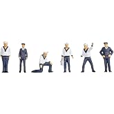 NOCH&reg; Sailors Scale Figures 1:120 (TT) for Model Railway and Model Ships and Dioramas