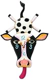 Allen Designs Cow Cream Pendulum Clock