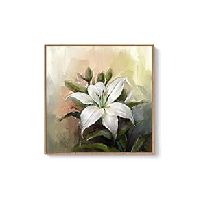 Framed Canvas Wall Art for Living Room, Bedroom Flowers Canvas Prints for Home Decoration Ready to Hang - 24x36 inches - 16x16 inches