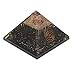 Aatm Exclusive Black Tourmaline Orgone Pyramid Crystals Gemstones Reiki Chakra Spiritual Elementz for EMF Protection Chakra Healing Meditation (3 and 3 Inches)
