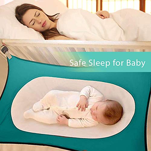 Upgraded Baby Hammock for Crib - Safe Comfortable Healthy Sleep for Newborn - Essentials Bassinet Breathable Mimics Womb Cradle for Boys Girls- Travel Portable Mesh Nursery Nap Reduce Risks Infant Bed