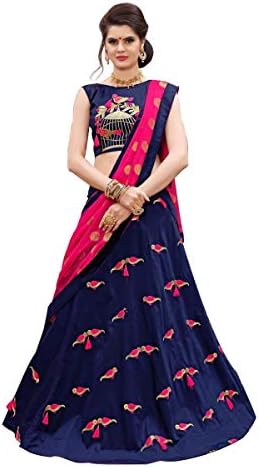 Clothfab Women's Tapeta Silk Embroidered Lehenga Choli