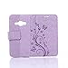 Harryshell J1 2016 Case, Galaxy Amp 2 Case, Galaxy Express 3 /Luna Case, (TM) Flower PU Wallet Leather Protective Case Cover with Card Slots for Samsung Galaxy J1 2016/ Amp 2/Express 3/Luna