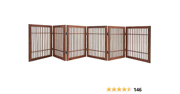 6 panel freestanding gate
