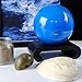 MOVA Neptune Globe 4.5” – Solar Rotating Planet Globe for Desk Display | No Batteries or Cords | Striking Deep Blue Space Decor