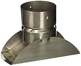 SELKIRK Corp 243805 Horizontal Termination Stove Pipe Cap, 3 Inch, Stainless Steel