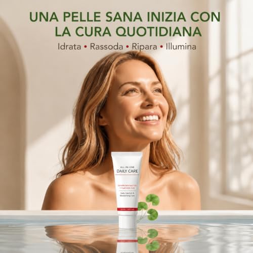 Korean Age Reset Cream, 50 ml Moisturizing Face Cream with Centella Asiatica (Cica) and Hyaluronic Acid, Hydrates and Moisturizes, Reduces Wrinkles (2 Sticks)