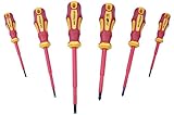 MLTOOLS Insulated Screwdriver Set with Magnetic Tips (6 Pc. Tool Kit) Phillips and Slotted Bits | Computer, Electrical, Breaker Use | Ergonomic, Non-Slip Grip | VS333