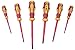 MLTOOLS Insulated Screwdriver Set with Magnetic Tips (6 Pc. Tool Kit) Phillips and Slotted Bits | Computer, Electrical, Breaker Use | Ergonomic, Non-Slip Grip | VS333