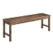 Walker Edison Furniture Company Solid Acacia Wood Patio Bench - Brown