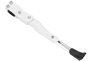 Bicycle Kick Stand, White Aluminum Alloy Adjustable Fits for 16" 20" 24" 26" Side Support Bike Cycling Kickstand #1