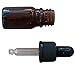 Best Essential Oil Amber Glass Bottles 5ml (1/6 fl oz) bottles w/Glass dropper/Plastic Screw Cap/Silicon bulb - Small Glassware - Oil Mixing/Get one drop, Great Labware Jars, Pharmaceuticals, Great Essential Oil Set For Travel - , Diabetic Uses, Many uses for Leak Proof Essential Oil Storage - High Quality BPA free Glass - Best Money Back Guarantee - No Questions asked