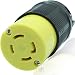 Journeyman-Pro 2713 30 Amp, 125/250 Volt, NEMA L14-30R, 3P, 4W, Locking Plug Connector, Black Industrial Grade, Grounding 7500 Watts Generator Rating (L14-30R (Female Plug)) primary