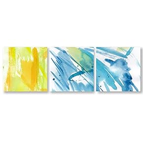 signwin 3 Piece Canvas Wall Art Abstract Color...