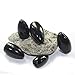 Fishing Weights Bullet Shape TUNGSTEN Sinkers Set of 6 for Bass Fishing, Pitching, Flipping. 6 FREE Glass Beads to Attract Fish. Worm Weights with Sturdy Connectors, Harder, Dense, Compact, Won't Snag