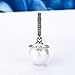Little Girl Charm Pink Enamel CZ Dangle Charms Pearl Charm fit Charms Bracelet Necklaces Jewelry Birthday Gifts (Pearl)