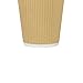 Karat 12 oz Ripple Insulated Coffee Cup [500 Count] Disposable Paper Hot Cup, Sturdy & Leak Proof, 90mm, No Lids