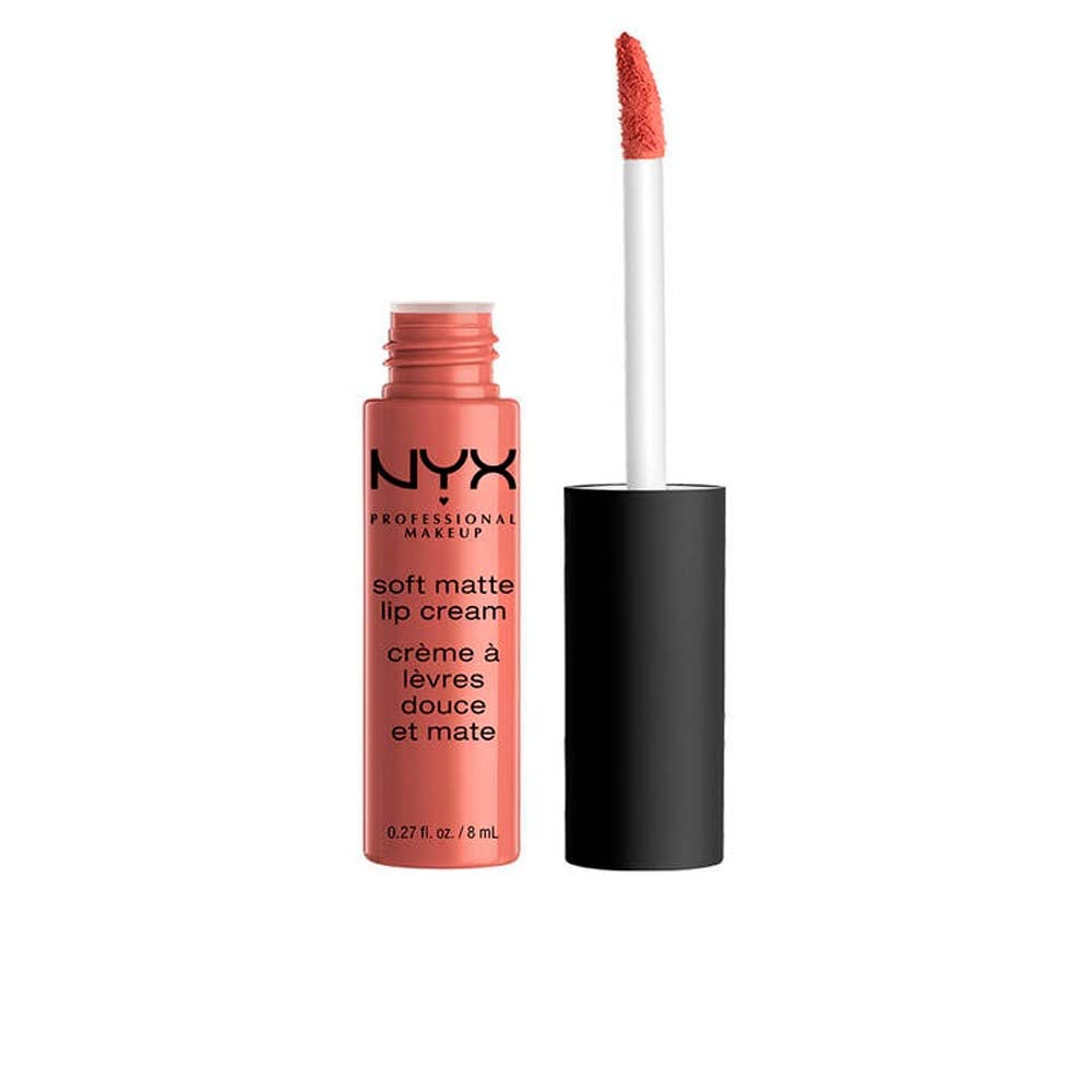 NYX Professional Makeup Soft Matte Lip Cream, Creamy and Matte Finish, Highly Pigmented Colour, Long Lasting, Vegan Formula, Shade: Cannes