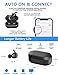 NUATE [2019 Upgrade] True Wireless Earbuds Bluetooth 5.0,TWS Stereo Sound Wireless Headphones,Noise Cancelling Bluetooth Earbuds,Built-in Mic and Magnetic Inductive Chanrging Case,IPX5 Waterproof