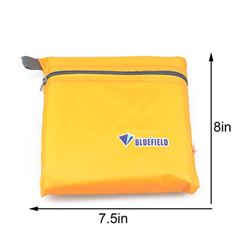 YAPJEB Waterproof Camping Tent Tarp Hammock Rain Fly Beach Shelter Footprint Groundsheet Picnic Blanket Mat Sunshade (Orange, S - 8.2 x 4.92 ft)