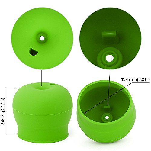 Silicone Sippy Lids Pack of 5, maxin Silicone Spout Makes Cup into Spill-Proof Sippy Cup for Babies and Toddlers FDA Approved.